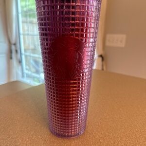 Magenta and Red Starbucks Tumbler